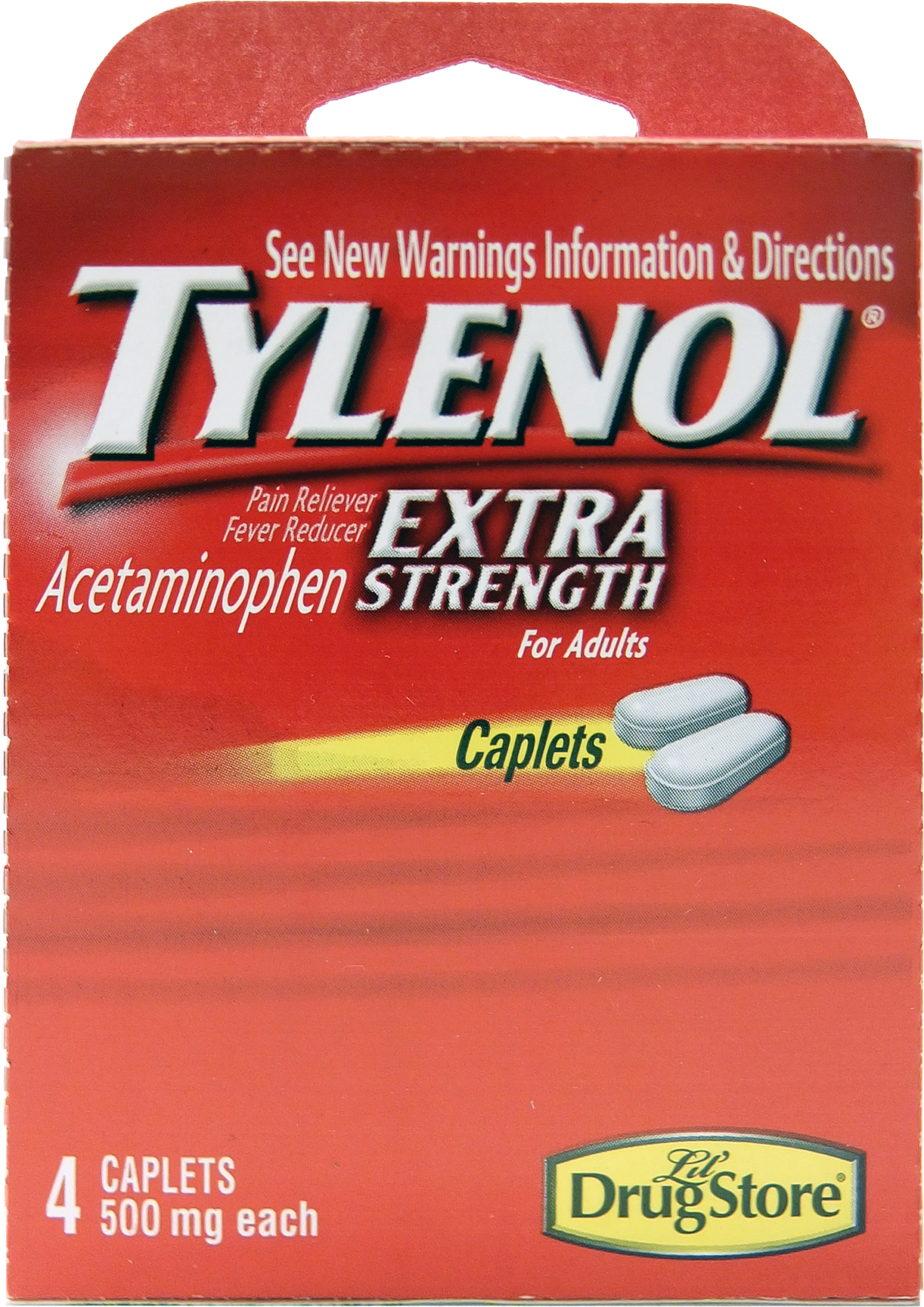 TYLENOL 4CT 500MG CAPLETS